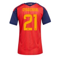 Stroje piłkarskie Hiszpania Mikel Oyarzabal #21 Koszulka Podstawowej dla damskie MŚ 2026 Krótki Rękaw